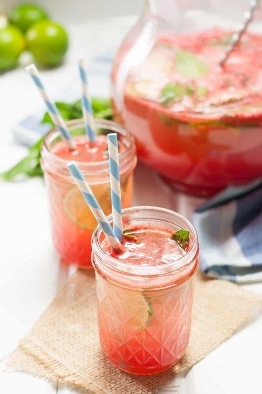 Watermelon and Mint White Sangria