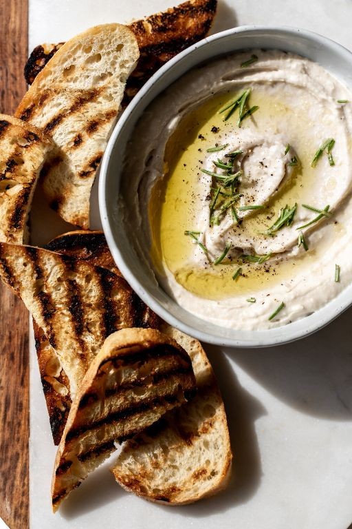 White Bean Rosemary Bread Dip
