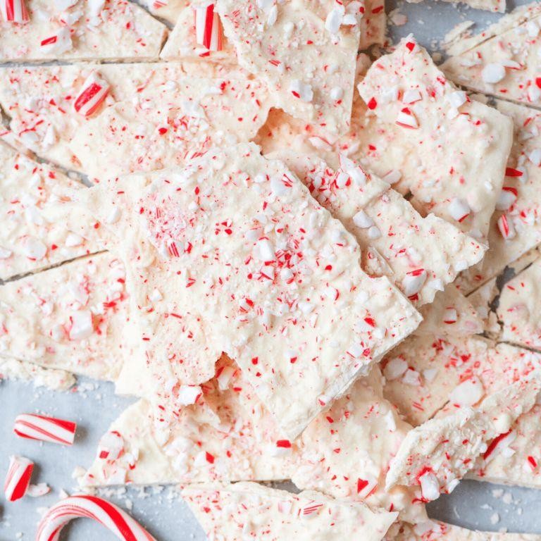 White Chocolate Peppermint Almond Bark
