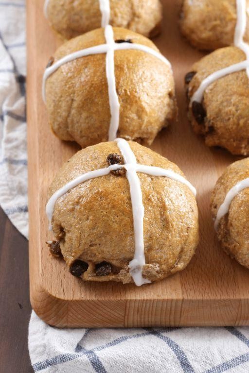 Whole Wheat Hot Cross Buns