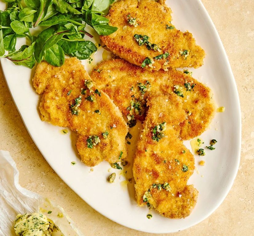 Wiener Schnitzel with Caper Butter Sauce