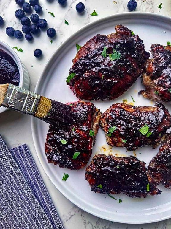 Wild Blueberry BBQ Sauce for Grilled Meats