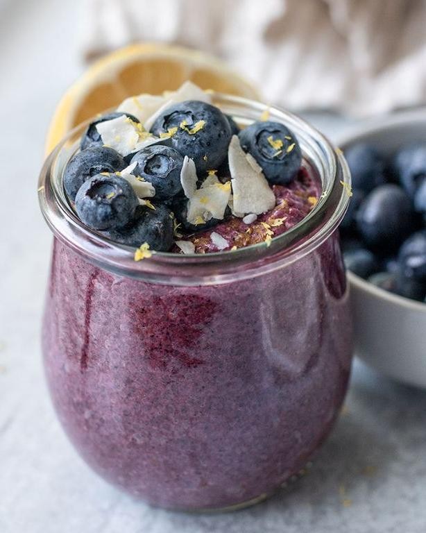 Wild Blueberry Chia Pudding