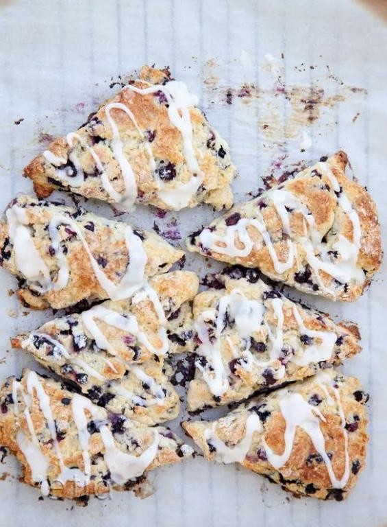 Wild Blueberry and Lemon Scones