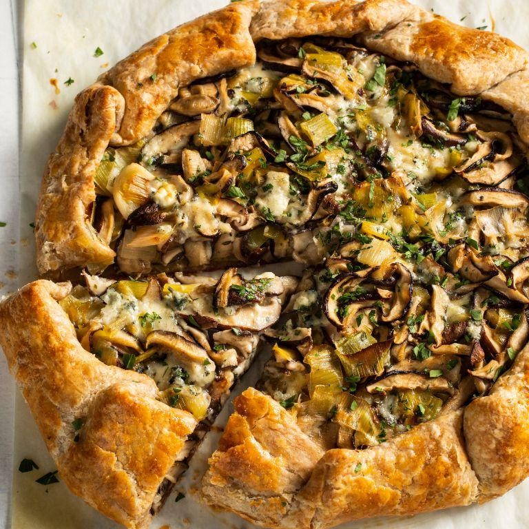 Wild Mushroom and Leek Galette