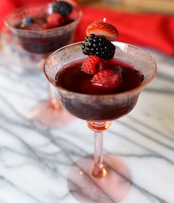 Wineberry and Ginger Cocktail