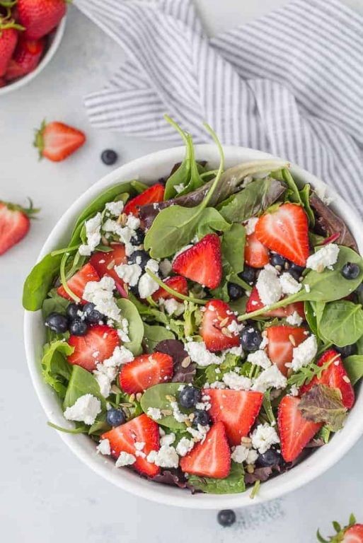Wineberry and Goat Cheese Salad