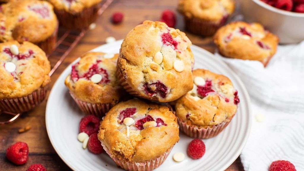 Wineberry and White Chocolate Muffins