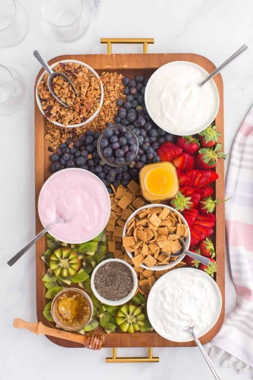 Yogurt Parfait Bar with Granola and Honey
