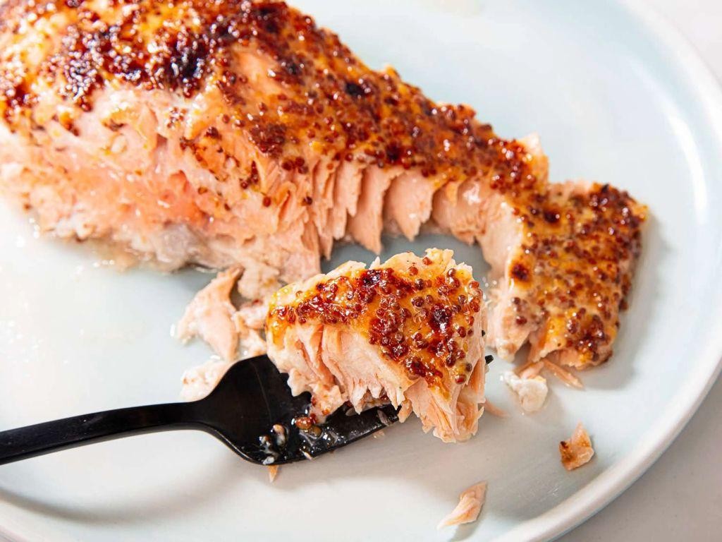 4-Ingredient Honey Mustard Salmon