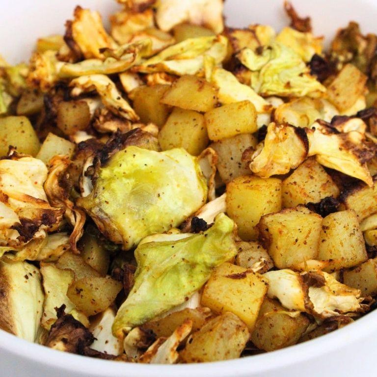 Air Fryer Cabbage and Potato Hash