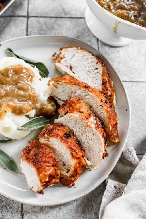 Air-Fried Butterball Turkey Breast with Crispy Skin