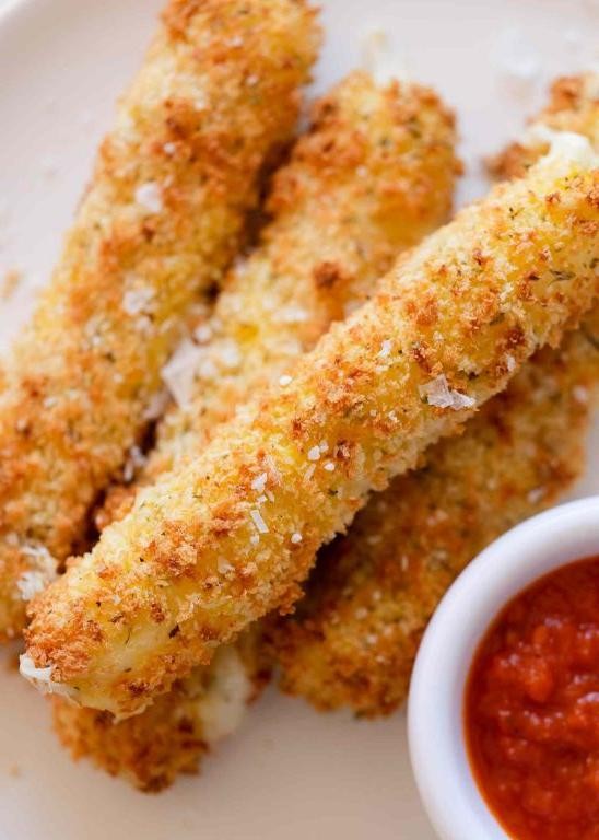 Air-Fried Mozzarella Sticks