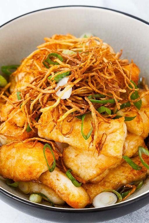 Alaskan Halibut Stir-Fry with Soy and Ginger