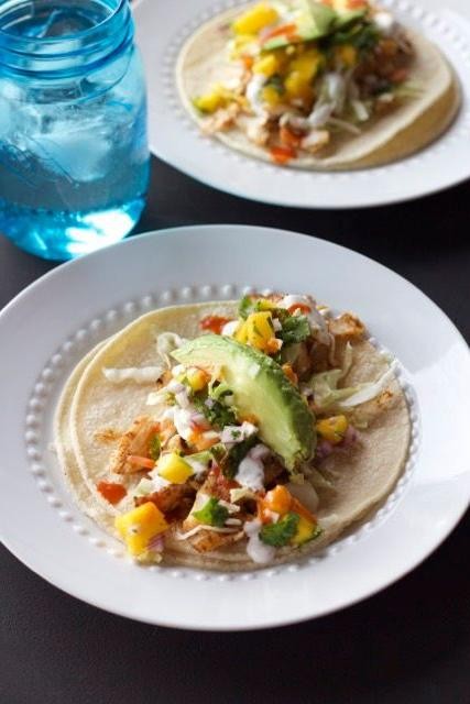 Alaskan Halibut Tacos with Mango Salsa