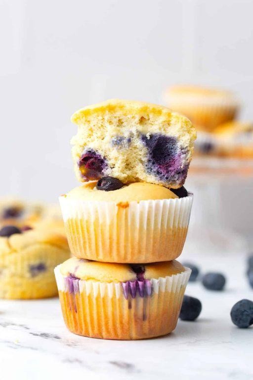 Allulose Blueberry Muffins
