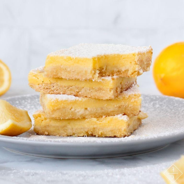 Allulose-Sweetened Lemon Bars