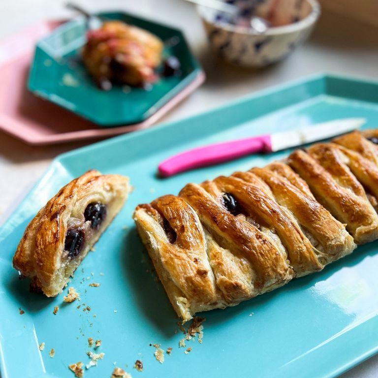 Almond Paste and Cherry Strudel