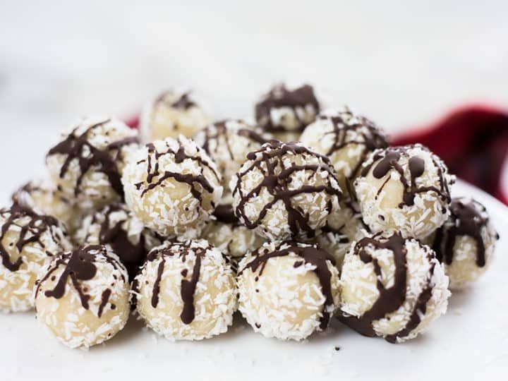 Almond Paste and Coconut Snowballs