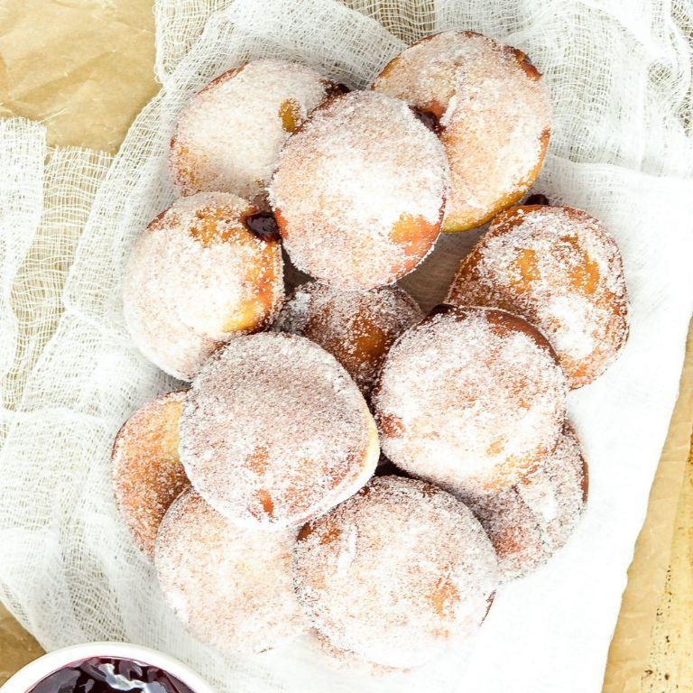 Almond Paste-Filled Donuts