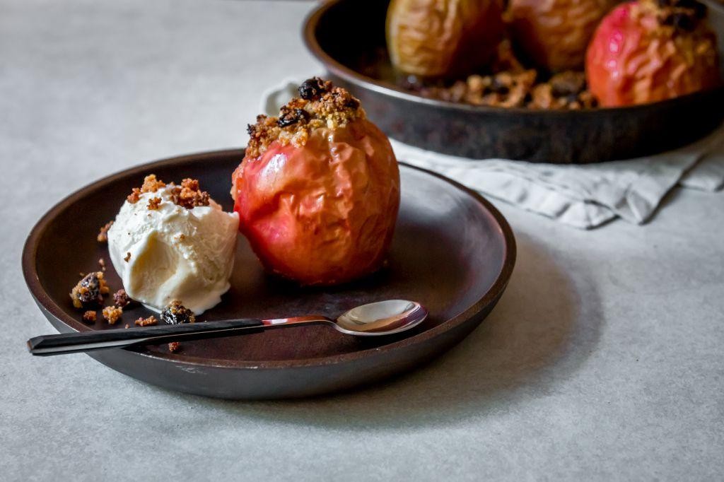 Almond Paste-Stuffed Apples
