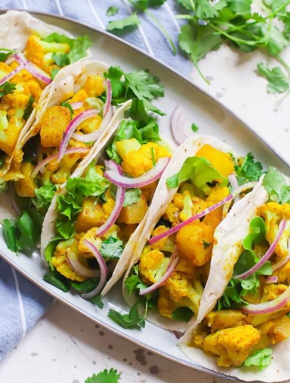 Aloo Gobi Indian Tacos