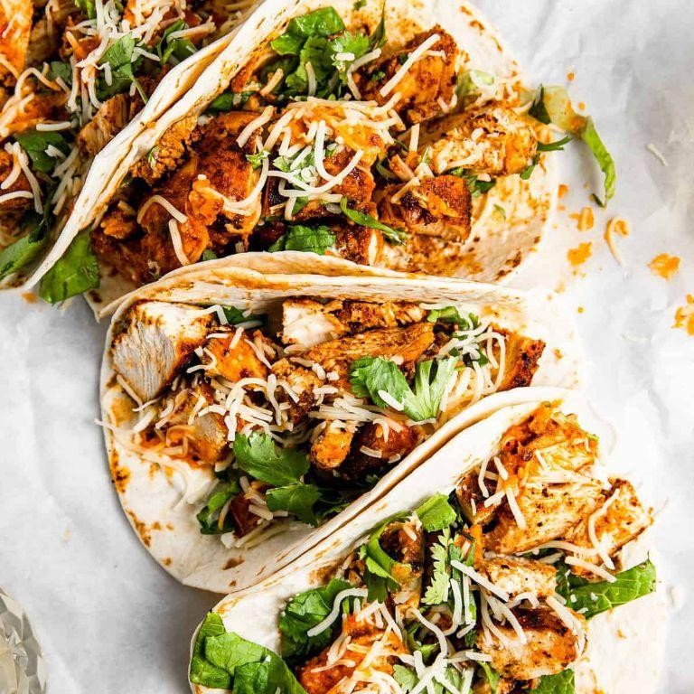 Ancho Chili BBQ Chicken Tacos