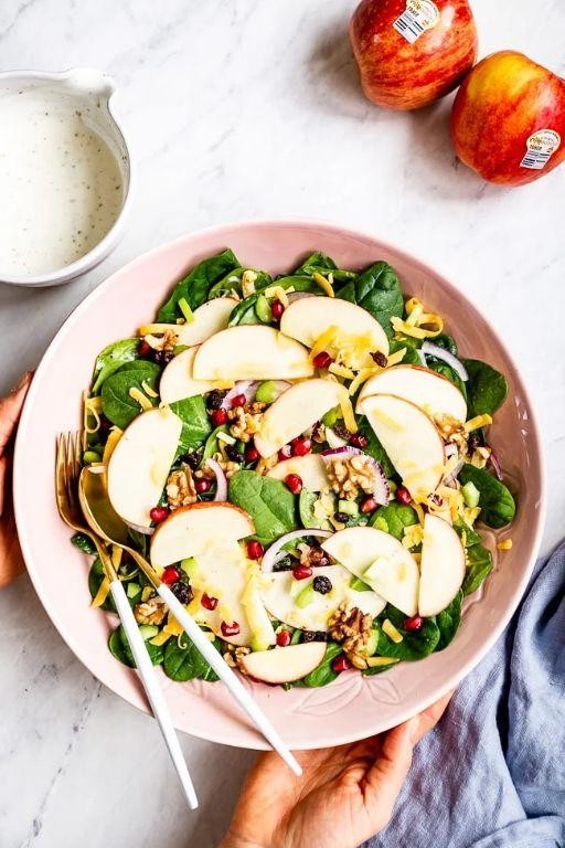 Apple Cinnamon Easter Fruit Salad with Raisins