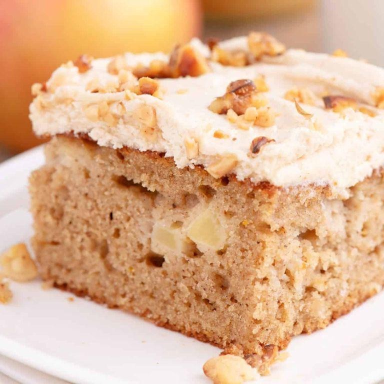 Apple Spice Cake with Brown Sugar Frosting