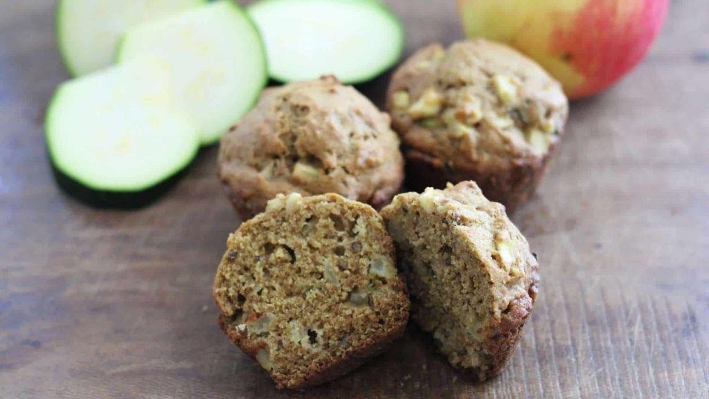 Apple Zucchini Spice Muffins