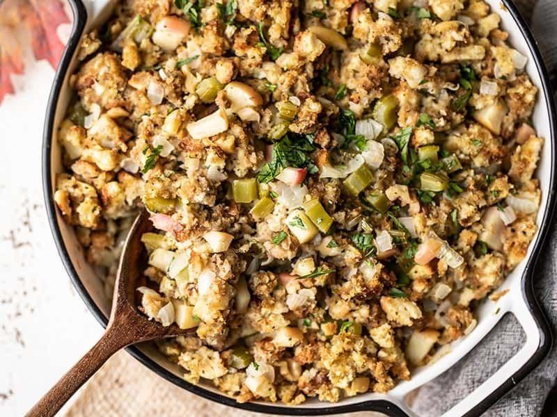 Apple and Walnut Stovetop Stuffing
