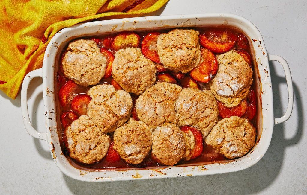 Apricot Cobbler with Honey Drizzle