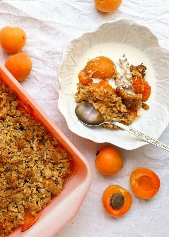 Apricot and Coconut Crumble