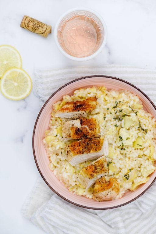 Artichoke Chicken Risotto