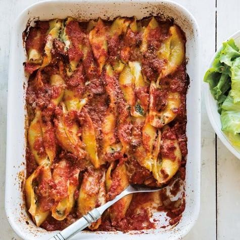 Arugula and Ricotta Stuffed Shells