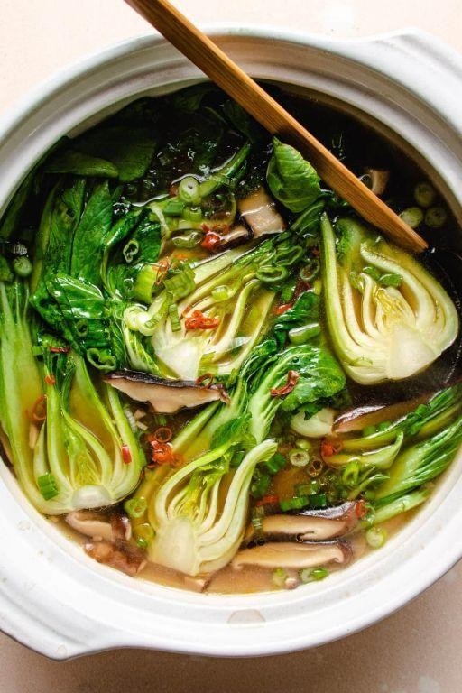 Asian-Inspired Bok Choy Soup