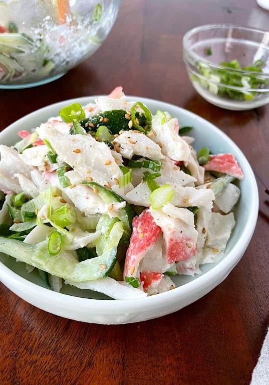 Asian-Inspired Crab and Cucumber Salad