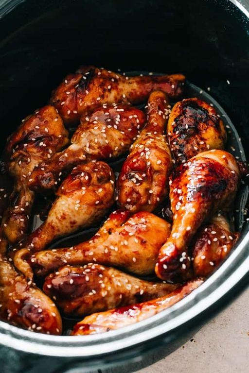 Asian-Style Soy Ginger Crockpot Chicken Legs