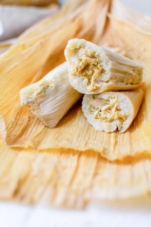 Authentic Mexican Shredded Chicken Tamales