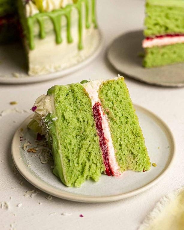Avocado Lime Cake with Coconut Whipped Cream