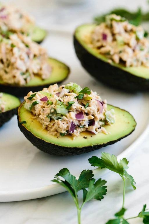 Avocado Stuffed with Tuna Salad