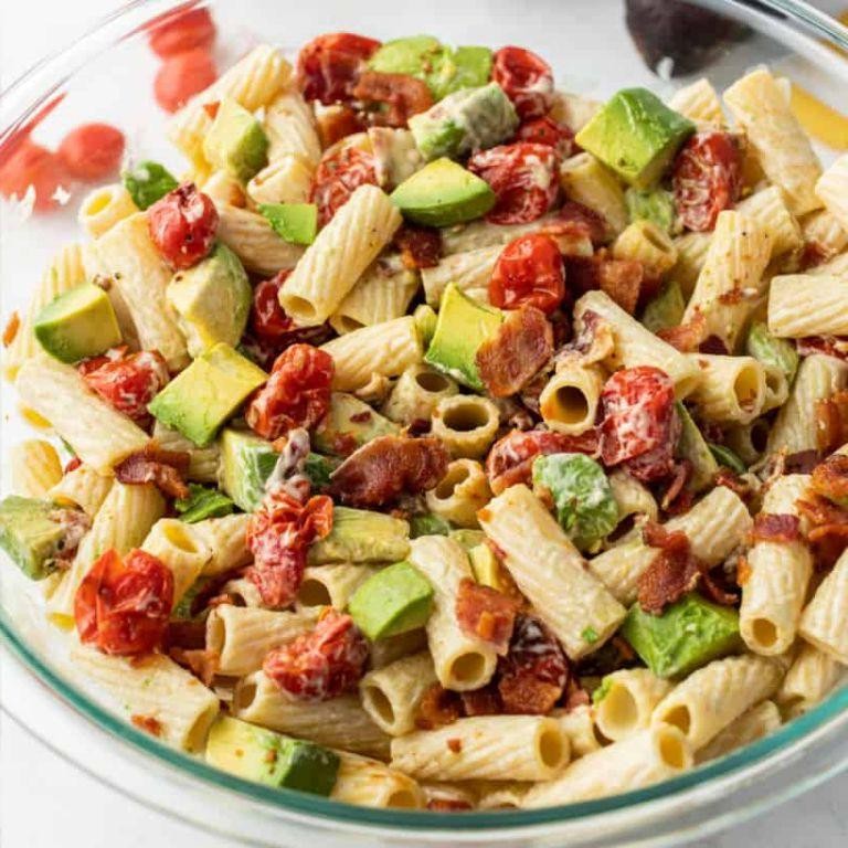 Avocado and Bacon Italian Pasta Salad