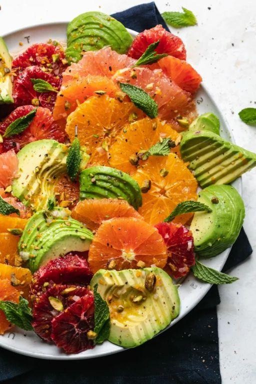 Avocado and Citrus Easter Fruit Salad with Lime Zest
