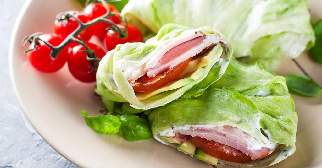 Avocado and Ham Salad Wrap