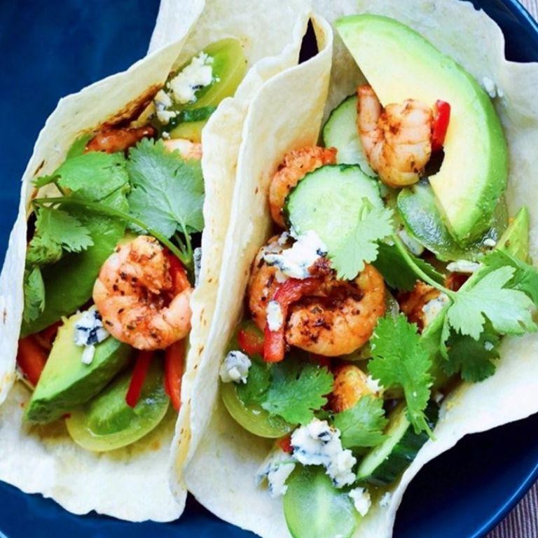 Avocado and Shrimp Cold Wrap