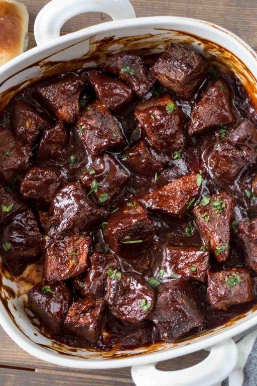 BBQ Beef Tips in the Crock Pot