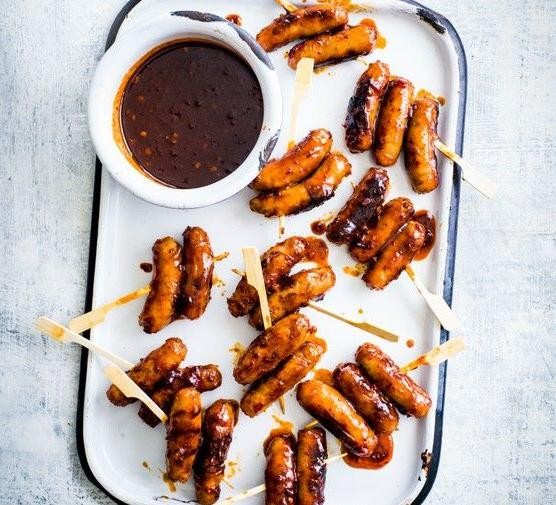 BBQ Cocktail Sausage Skewers