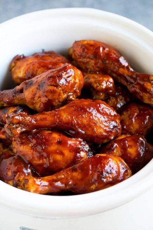 BBQ Crockpot Chicken Legs