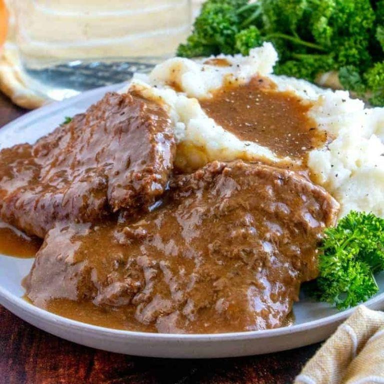 BBQ Glazed Cube Steak in Instant Pot