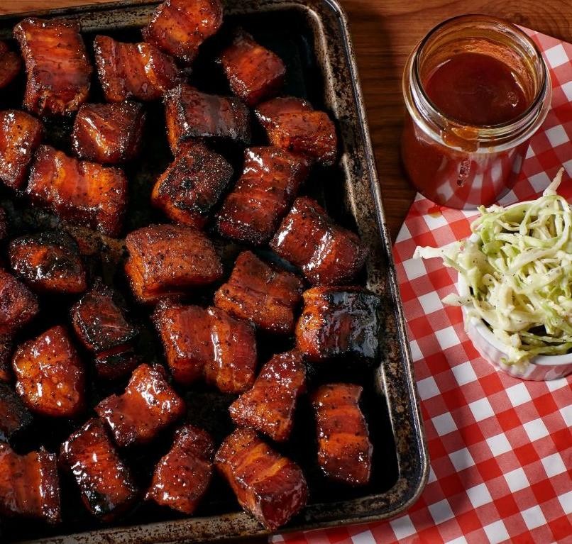 BBQ Oklahoma Joe Pork Belly Burnt Ends